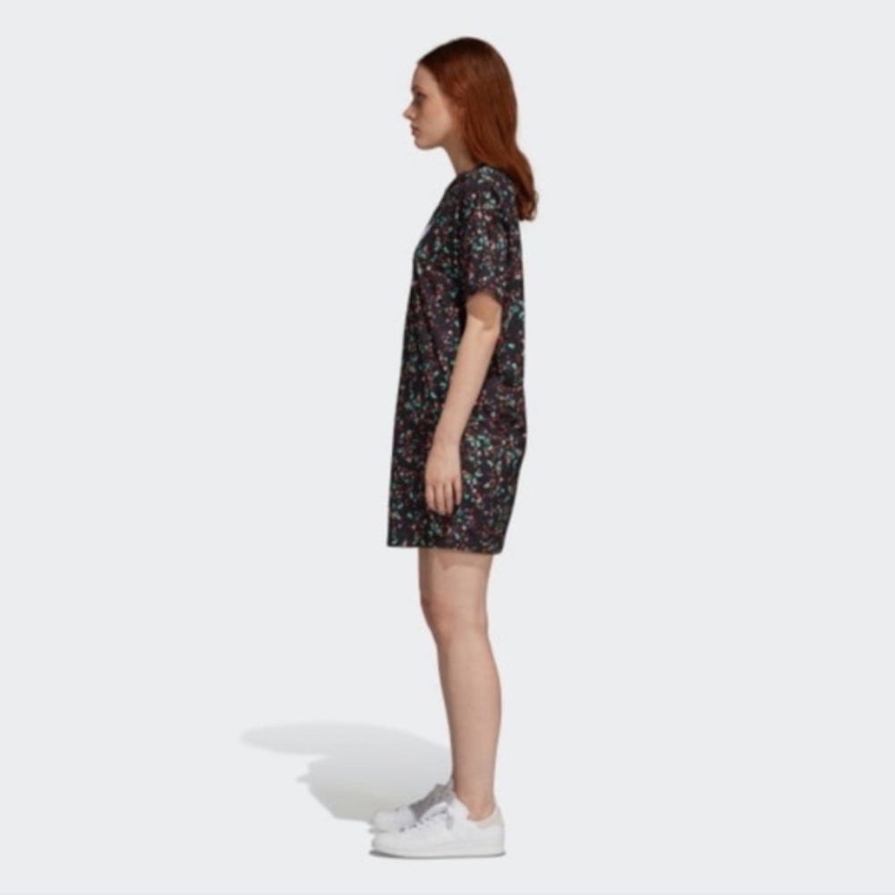 Adidas Multicolor Floral Print Crewneck Dress - Picture 2 of 7